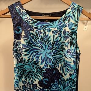 Floral work tank top